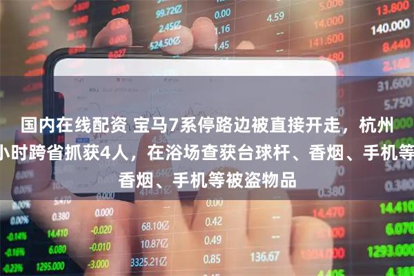 国内在线配资 宝马7系停路边被直接开走，杭州警方仅5小时跨省抓获4人，在浴场查获台球杆、香烟、手机等被盗物品